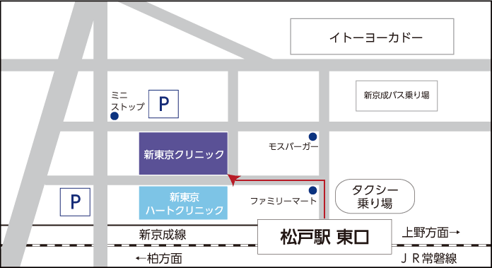 松戸駅から3分の好アクセス